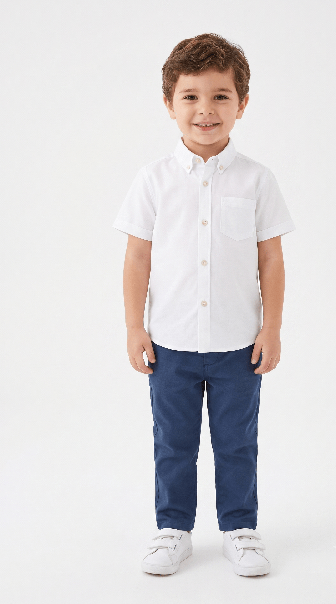 Chemise blanche pour garçon