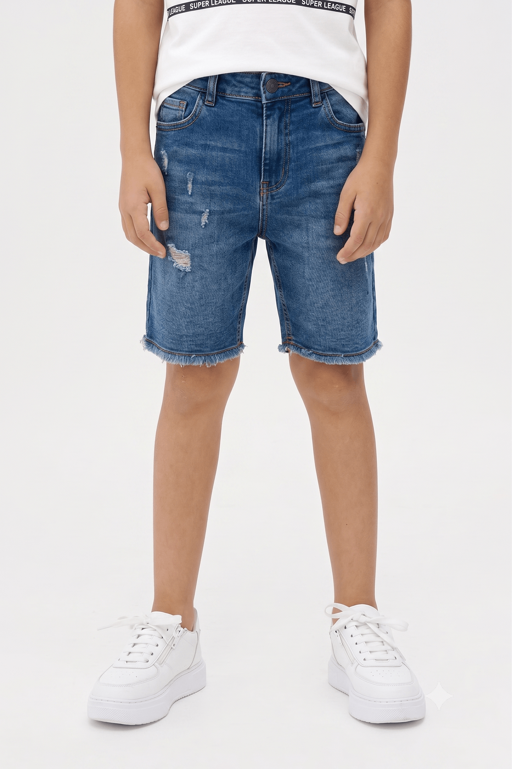 Short jean pour garçon