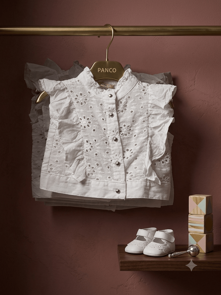 Chemise blanche brodée grande taille  