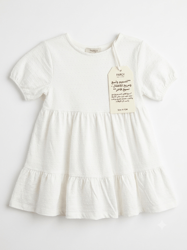 Robe blanche brodée