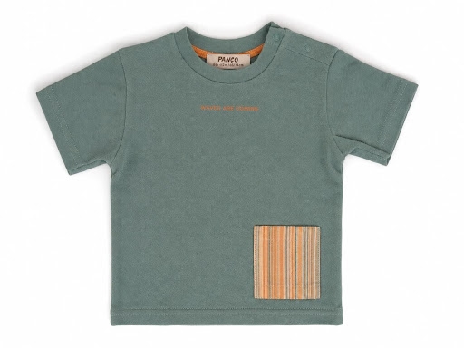 T-shirt vert d'eau pour bébé garçon
