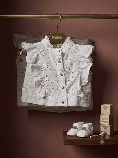 Chemise blanche brodée