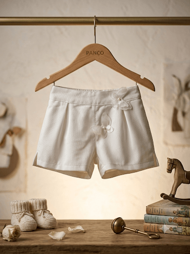 Short blanc en coton 