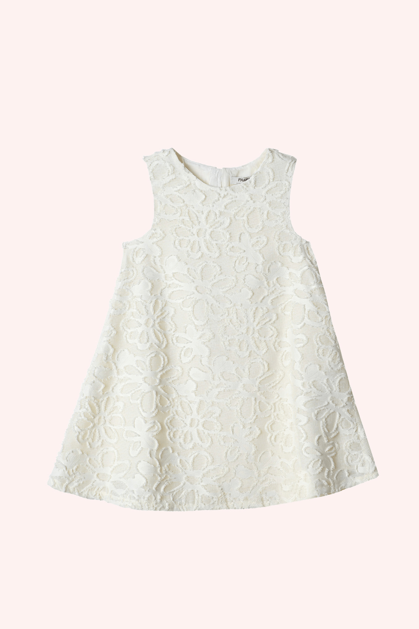 Robe de cérémonie écru à motif floral pour bébé fille